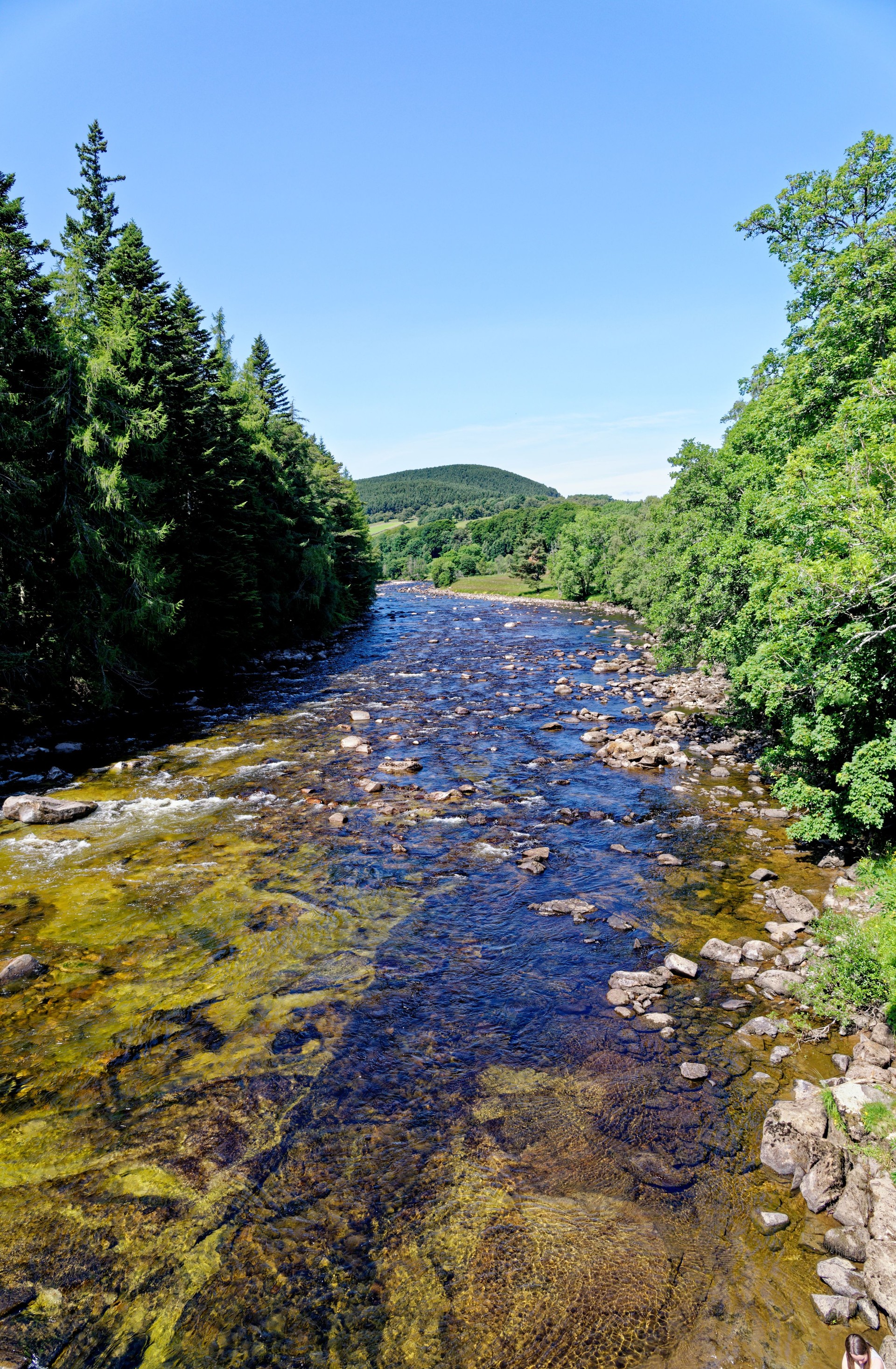 River Dee  Aberdeenshire on a visit to explore Balmoral Castle